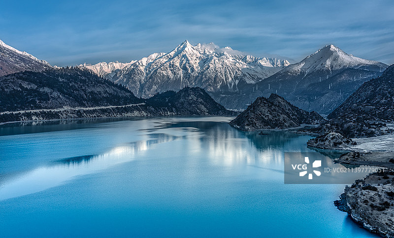 西藏然乌湖图片素材