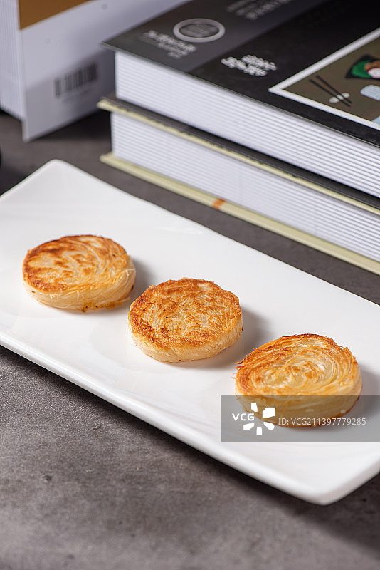 香酥银丝饼图片素材