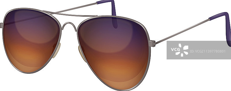 逼真的飞行员太阳镜图片素材