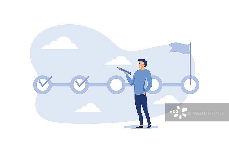 项目跟踪任务完成情况或清单图片素材