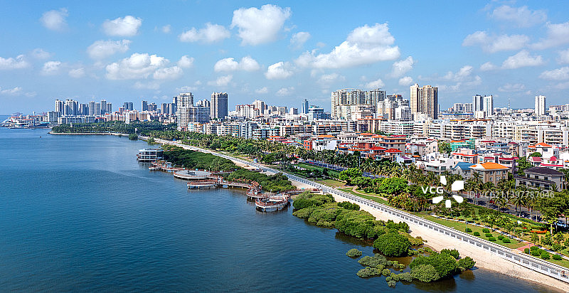 湛江，霞山 ，观海长廊，共同的家园图片素材