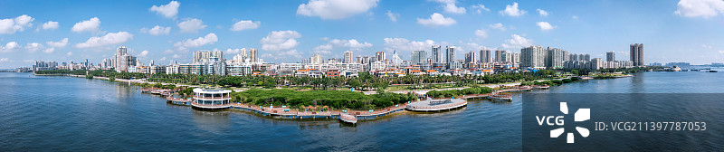 湛江，霞山 ，观海长廊，共同的家园图片素材