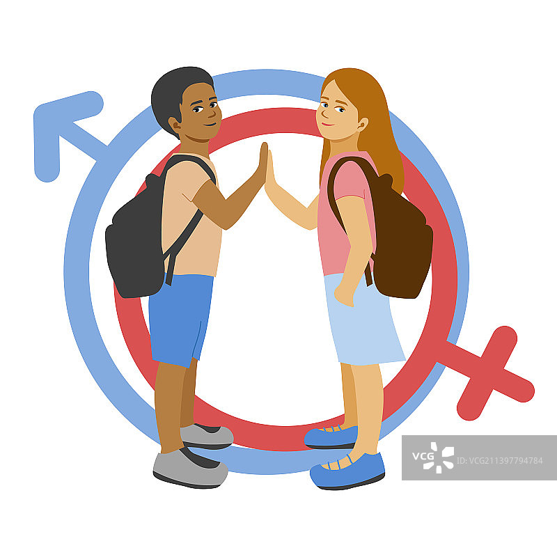 男生平等教育机会图片素材