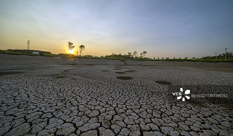四川隆昌市的新型农业和旱情图片素材