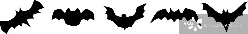 不同姿势的蝙蝠剪贴画合集图片素材