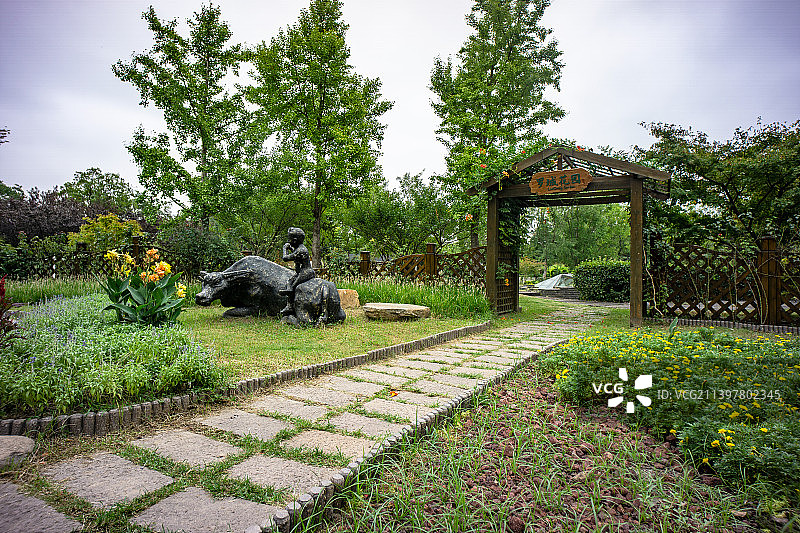 公园一角图片素材