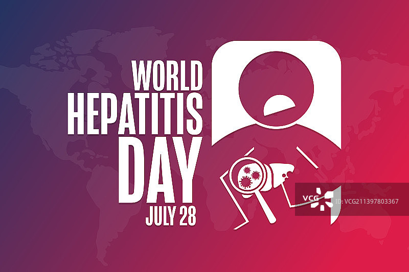 7月28日世界肝炎日节日概念图片素材
