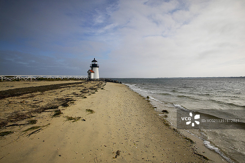 南塔克特布兰特角灯塔图片素材