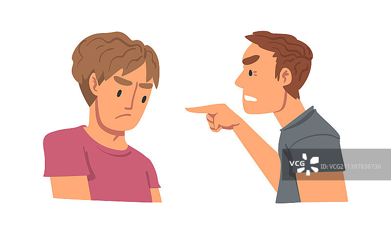 表达厌恶的愤怒皱眉男人图片素材