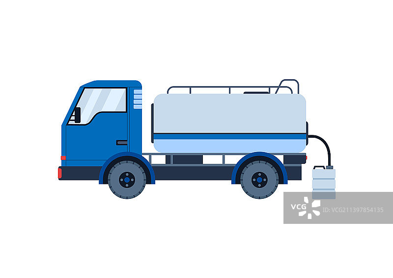 卡车运送饮用水图片素材