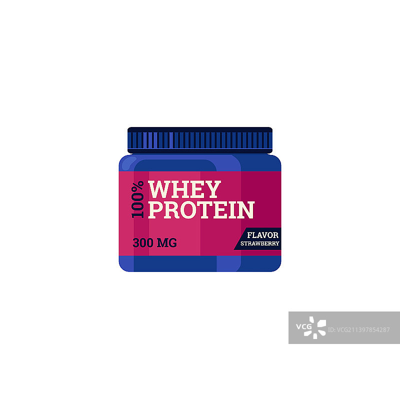 塑料罐装乳清蛋白食品补充剂图片素材