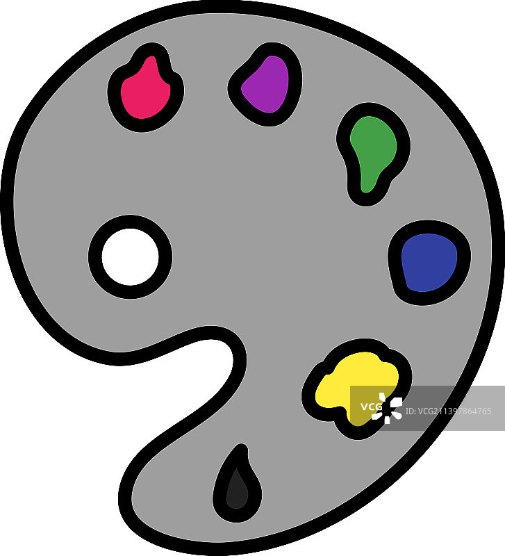 调色板图标图片素材