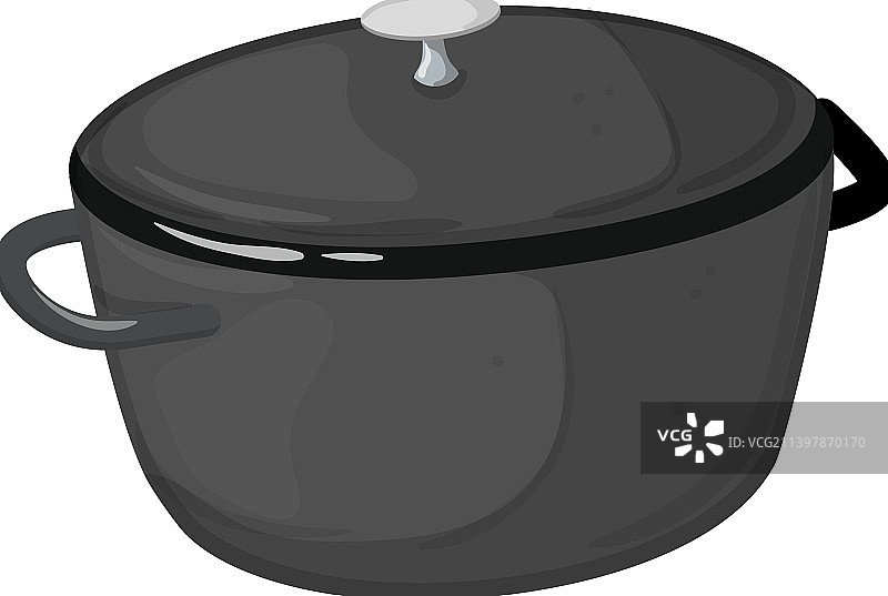 卡通铁锅烹饪图片素材