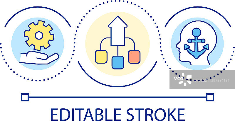 采用组织良好的流程循环概念图标图片素材