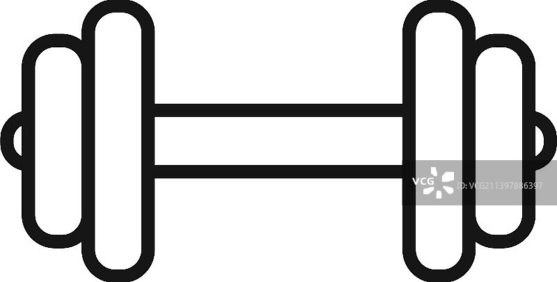 哑铃图标轮廓食物饮食图片素材