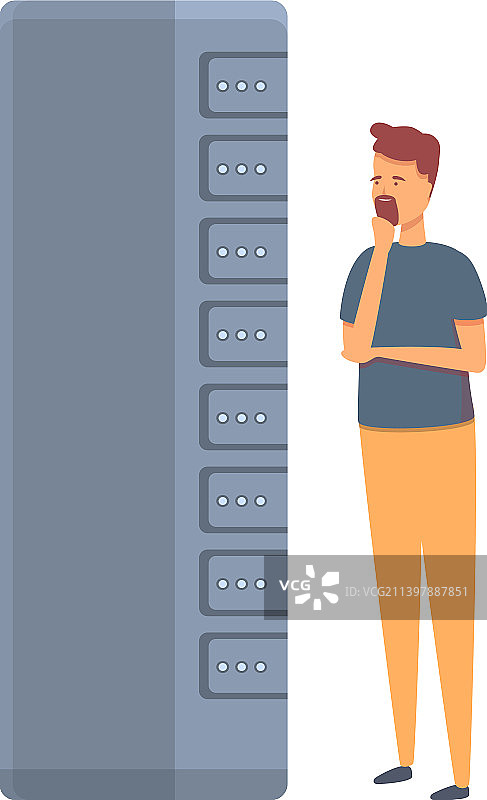 服务器维修图标卡通计算机系统图片素材