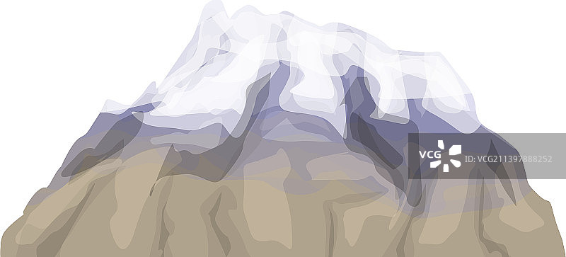 阿根廷山脉图标卡通图片素材