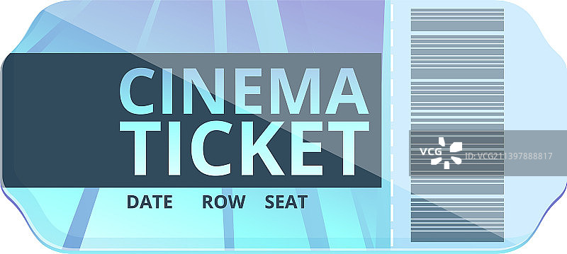 电影票图标卡通电影活动图片素材