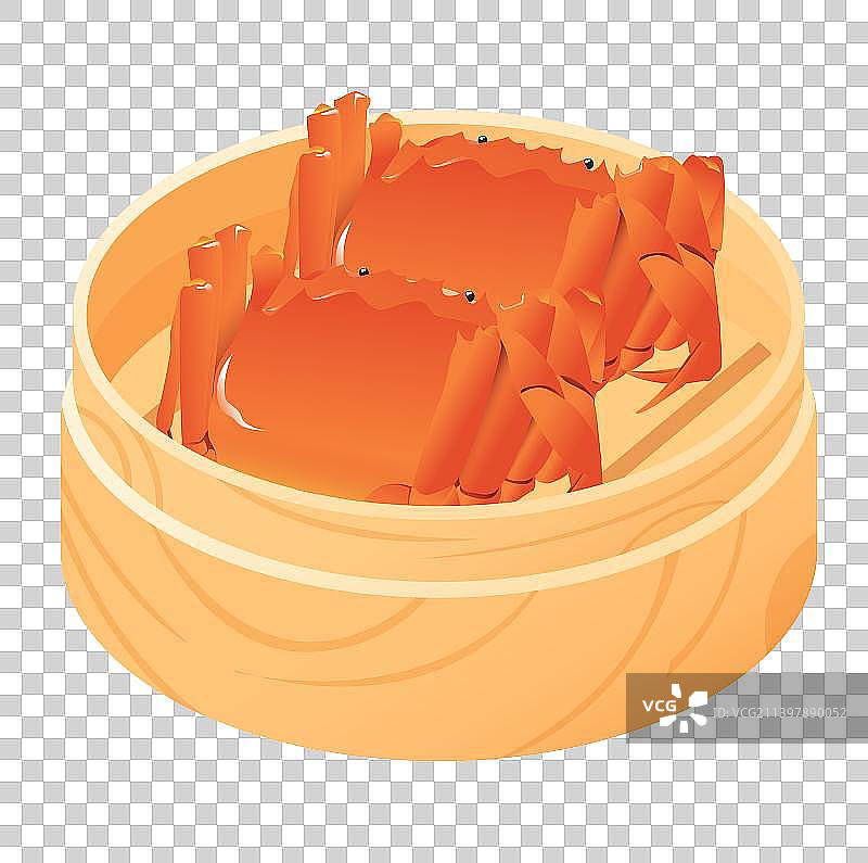 海鲜美食大闸蟹螃蟹插画图片素材