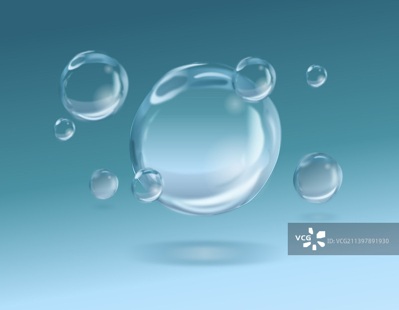 水下气泡图片素材