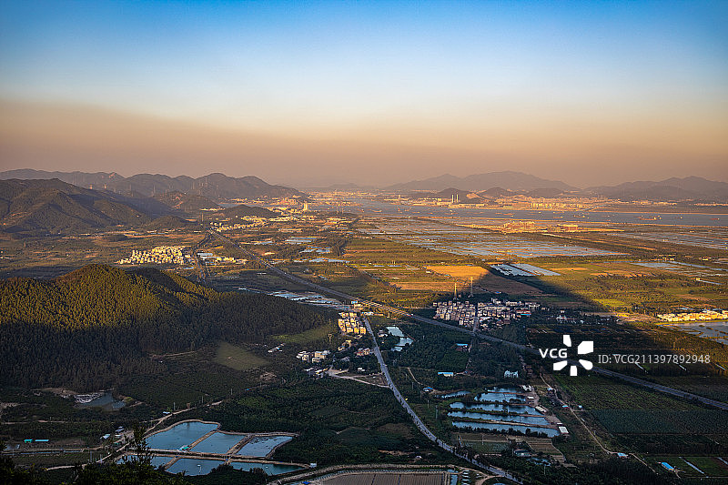 中国广东江门市滨海新区地理风光图片素材