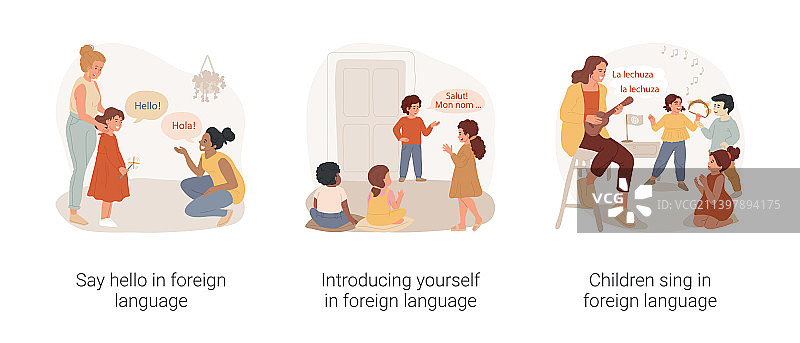 日托机构的双语沉浸式课程图片素材