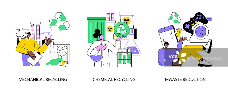 废物管理概念抽象图片素材