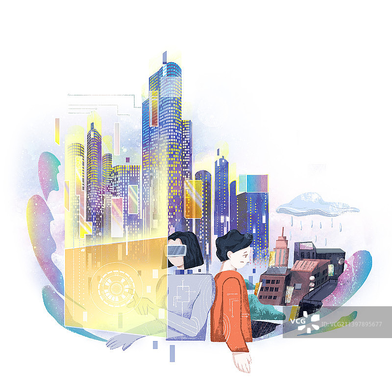 赛博朋克科技未来图片素材