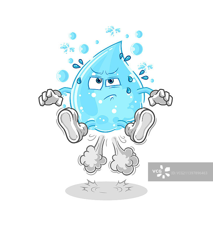 苏打水跳跃角色图片素材