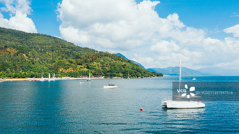 抚仙湖风景图片素材