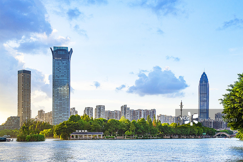 温州 温州城市风光 温州南塘河 温州白鹿洲公园图片素材