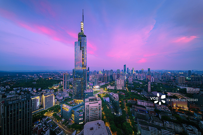 南京紫峰大厦图片素材