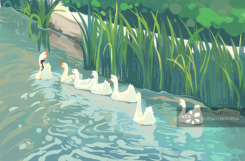 抓住夏天的尾巴图片素材