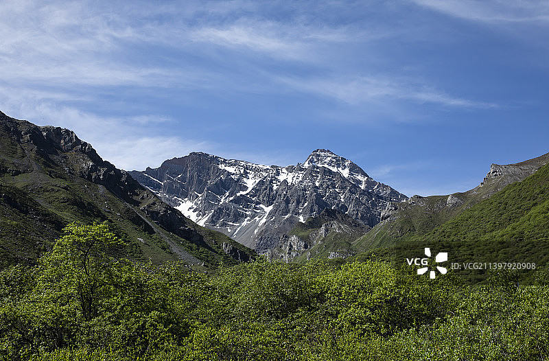 黄龙最高峰——玉屏峰图片素材