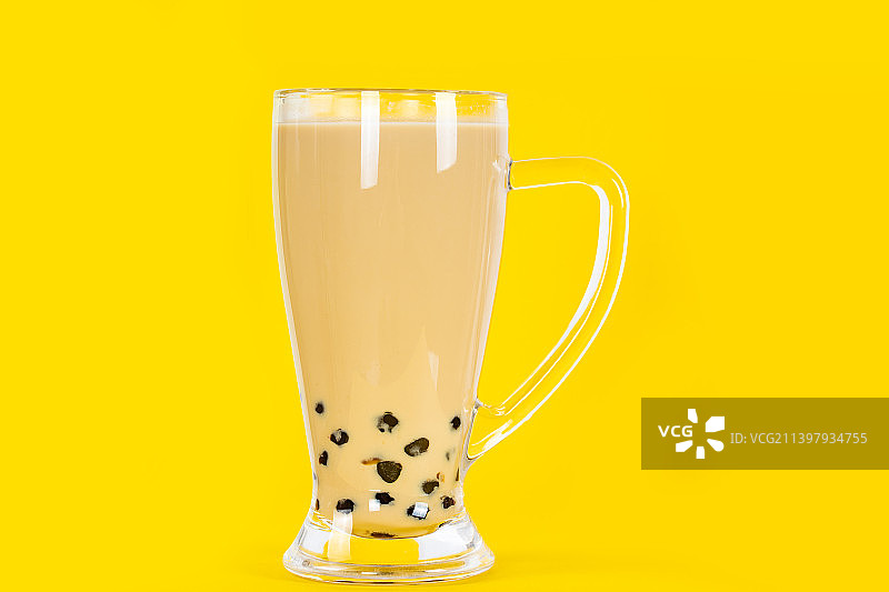 一杯港式珍珠奶茶图片素材
