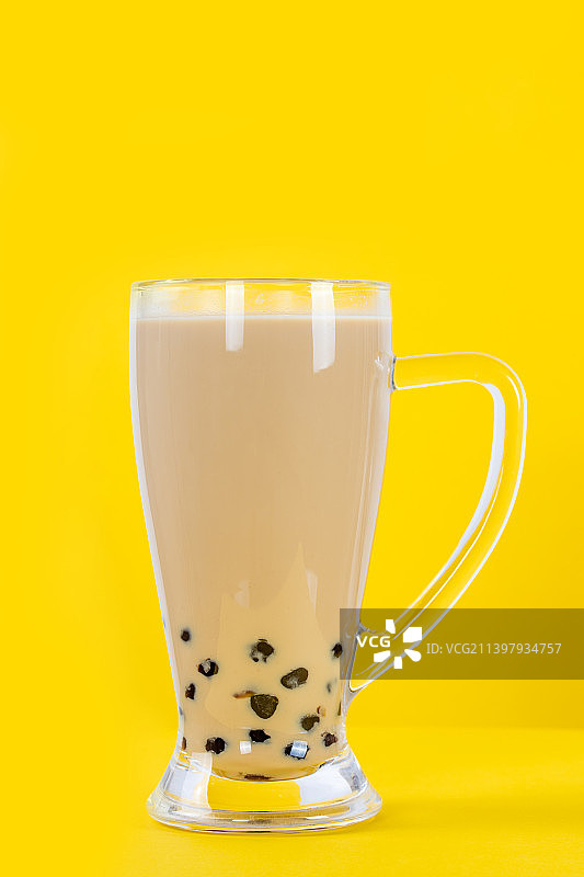 一杯港式珍珠奶茶图片素材