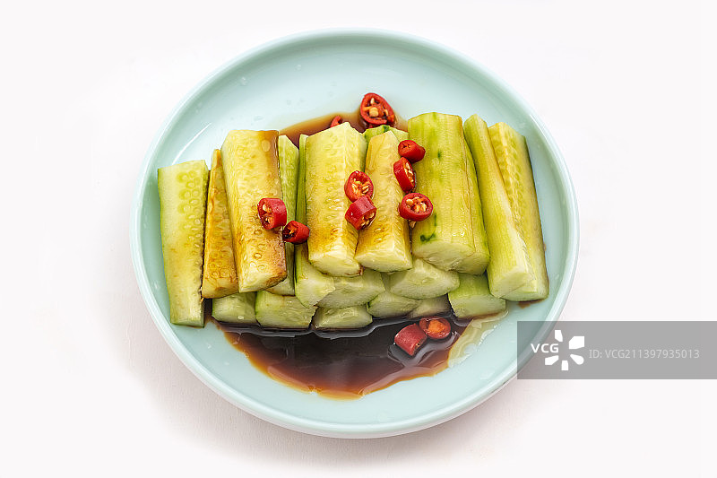 凉拌黄瓜块图片素材