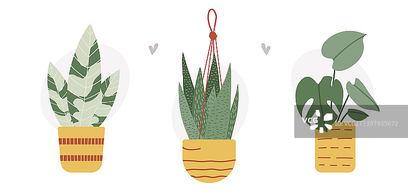 手绘扁平风格图片素材