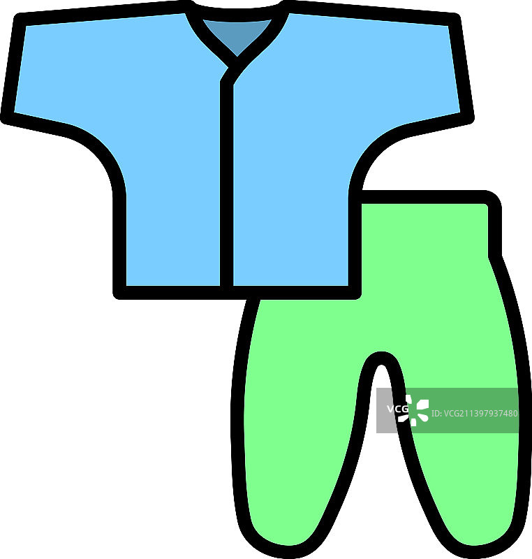 婴儿服装图标图片素材