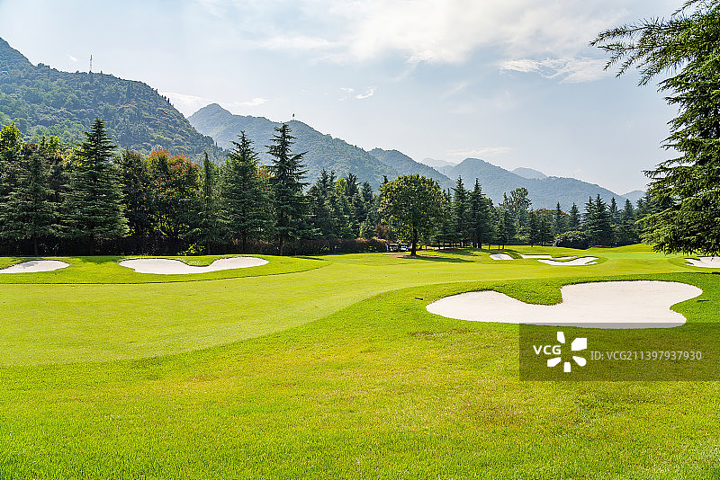 秦岭国际高尔夫球场图片素材
