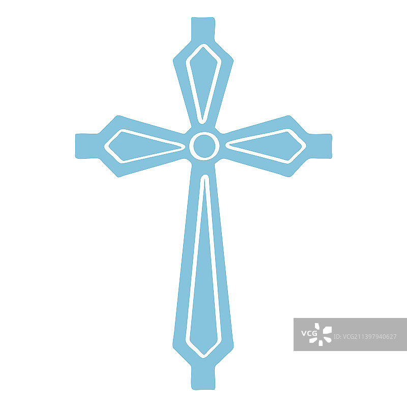 天主教十字架剪影图片素材