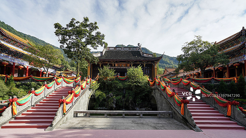 浙江省 杭州市 临安 天目山 禅源寺图片素材