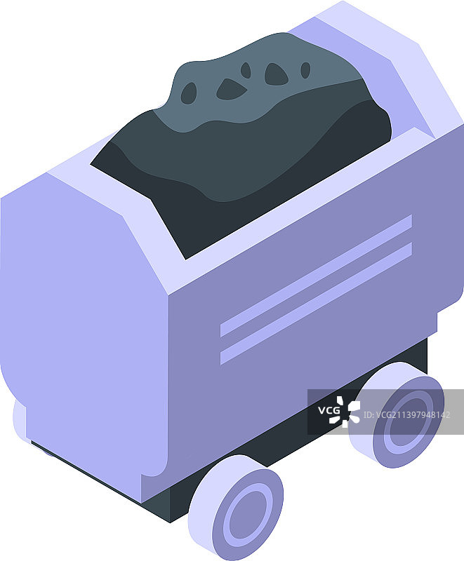 矿车2.5D卡车机械图标图片素材