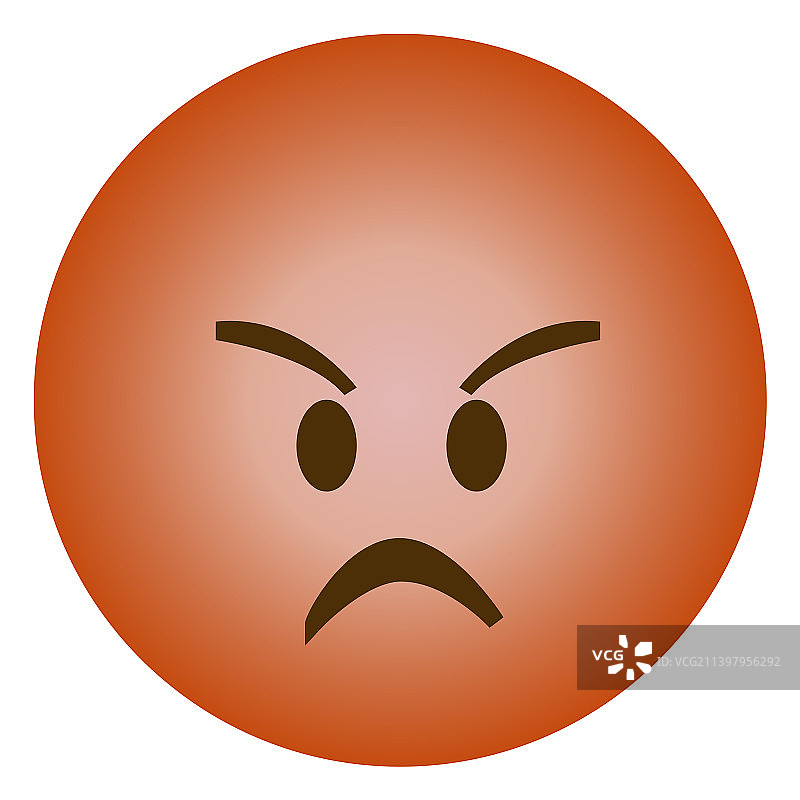 愤怒表情符号图片素材