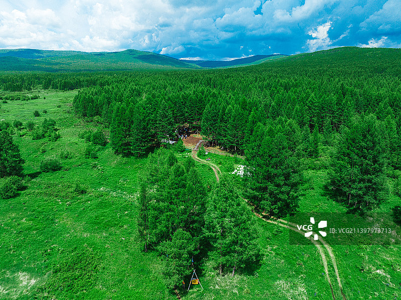 内蒙古呼伦贝尔大草原风光图片素材