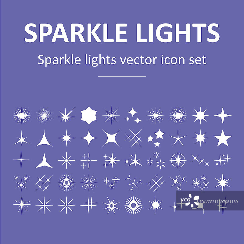 闪耀灯光图标合集图片素材