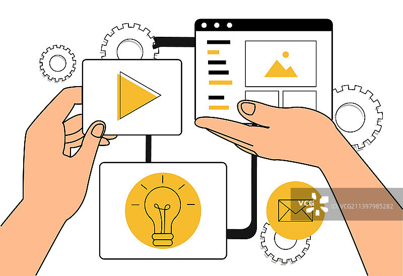 网站设计概念图片素材