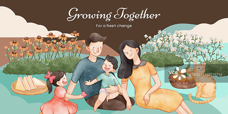 以家庭欢乐日为主题的博客模板图片素材