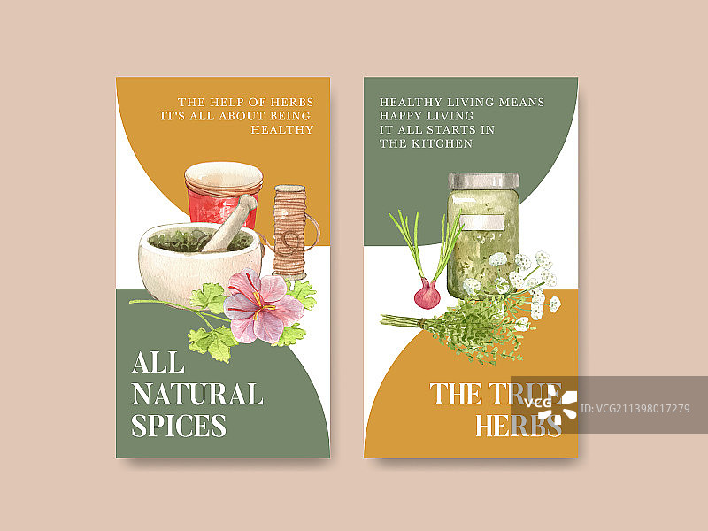 自种草药instagram模板图片素材