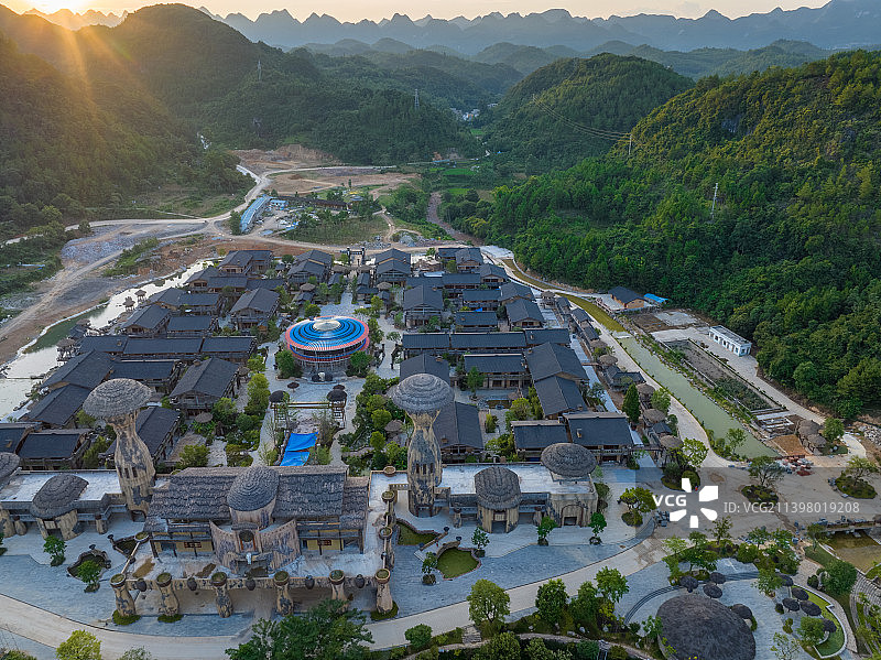 广西河池南丹瑶王寨图片素材